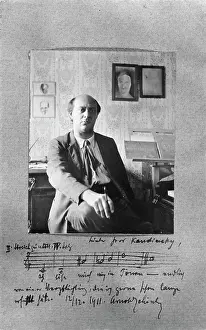 Perforation: Arnold Schonberg, photograph