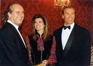 Spouses: Arnold Schwarzenegger at reception by Thomas Klestil