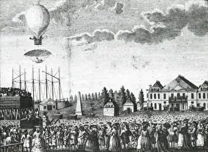 Southwark: Arnold's Balloon & Parachute, St George's Fields, Southwark