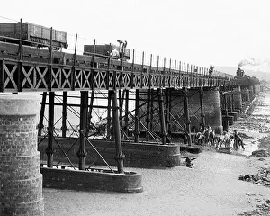 Arnside: Arnside Railway Viaduct early 1900s