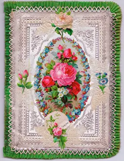 Forgetmenot: Arrangement of assorted flowers on a greetings card