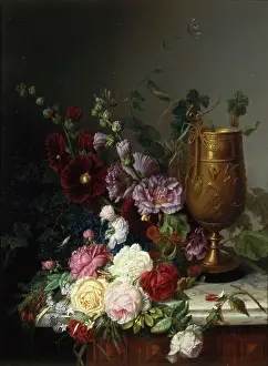 Avant: Before arranging the bouquet