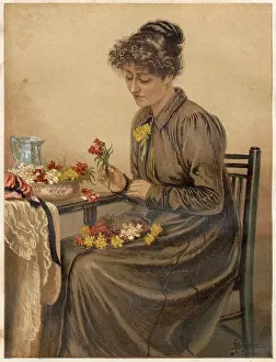 Buttonhole: Arranging Flowers 1886