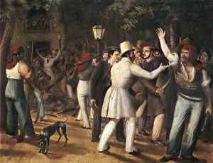 Militiaman: ARRAU, Jose (1802-1872). Muttiny of the Rambla