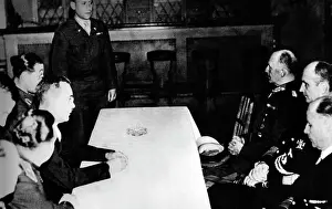 Contract: Arrest of the Donitz government in Muerwik, 1945