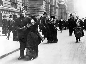 Arrest of English suffragettes, 1911