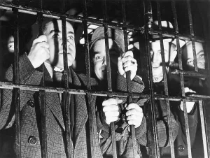 Kansas: Arrested workers during a strike in Kansas City, 1937