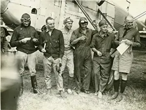 Harding: The arrival of the aircraft of the American World Flight