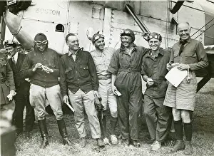 Harding: The arrival of the aircraft of the American World Flight