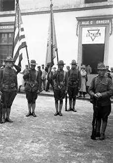 Doughboy: Arrival of American troops at Paris, 1917