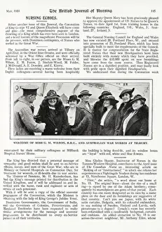 Paton: Arrival of Australian War Nurses at Tilbury