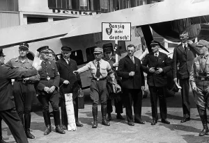 Gdansk: Arrival of a delegation from Danzig to the