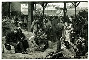 Immigration: Arrival of Emigrants, New York, USA