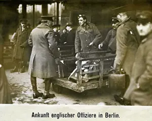 Disarmament: Arrival of English officers in Berlin, 1920