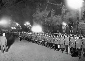 Entered: Arrival of the first German policemen at Duesseldorf