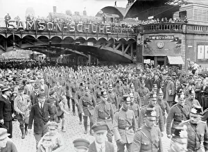 Essen: Arrival of the first policemen in Essen, 1925