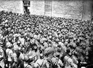 Laon: The arrival of French prisoners in Laon