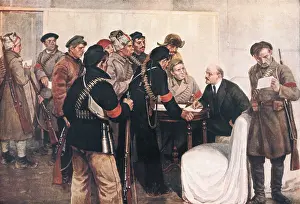 Ilich: Arrival of a messenger to Lenin's headquarters