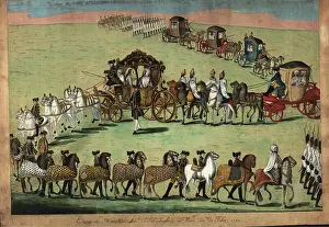 Arrival of Moroccan ambassador in Vienna. 1783