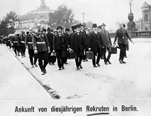 Recruit: Arrival of the recruits, 1911