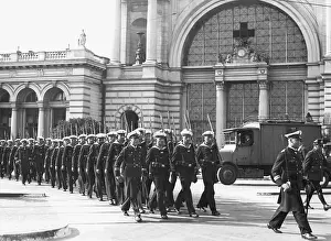Bahnhof: Arrival of the Skagerrak Guard at Lehrter Bahnhof