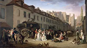 Creator: The Arrival of a Stagecoach at the Terminus, rue