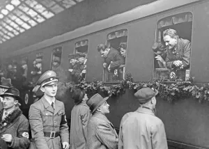 Durch: Arrival at the Vienna Westbahnhof, 1938