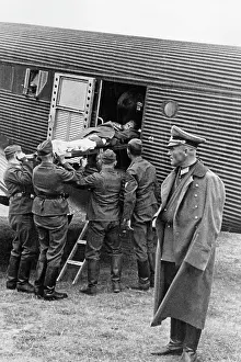 Junkers: Arrival of a wounded of the Condor Legion, Germany, 1939