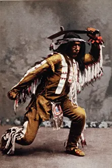 Chippewa: An Arrow Maker, Native American Brave of the Ojibwa tribe