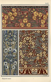 Grasset: Arrowhead, Sagittaria sagittifolia, as a design