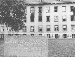 Dilapidation: Arson attack on Maria Theresa barracks in Vienna