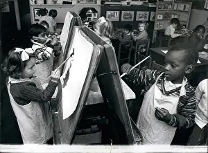 Risen: Art class at a primary school in Southall, Middlesex