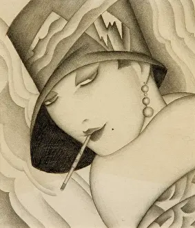 Cosmopolitan: Art Deco 1920s woman