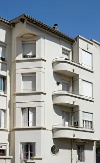Flats: Art deco building, Perpignan, Pyrenees-Orientales, France