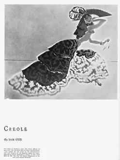 Otis: Art Deco drawing of Creole by Sam Otis, 1930
