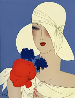 Cornflowers: Art Deco fashion