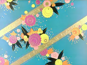 Flowered: Art Deco floral chocolate box top design