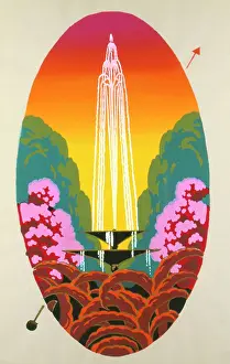 Symmetrical: Art Deco fountain