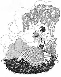 Art deco illustration, 1920s