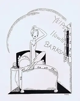 Kennels: Art deco illustration by Fish, 1926