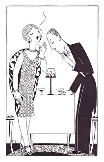 Ankles: Art deco illustration by Fish, 1927