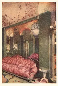 Colour Print: Art Deco interior of the Richard Hudnut shop