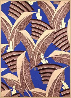 Repeated: Art deco lined graphic design