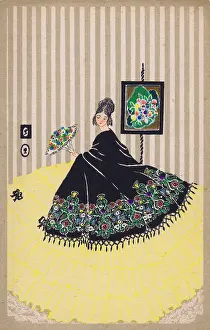 Longley: Art deco postcard by Longley