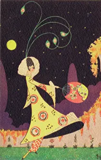 Longley: Art deco sketch by S.S. Longley, 1920s