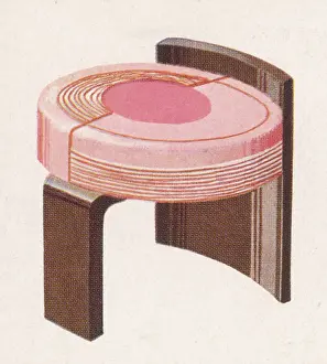 Boudoir: Art Deco stool