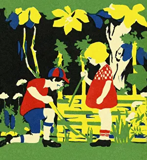 Coppice: Art deco style children gardening
