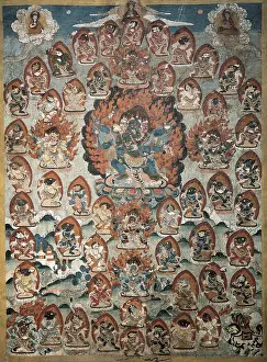 Pasteboard: Art from North Nepal. The Heaven. Tempera on