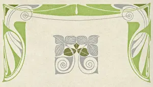 Swirl: Art nouveau leaf and flower design