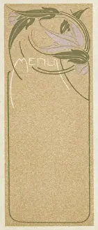 Swirl: Art nouveau menu design